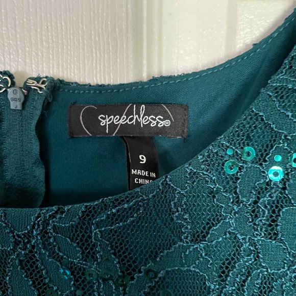 NWT speechless brand green dress - Picture 2 of 7
